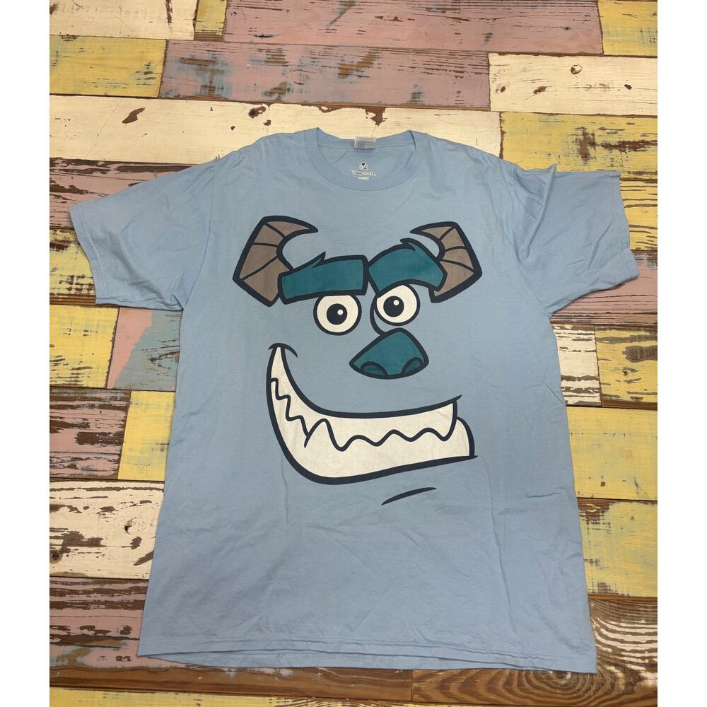 Disney Shirt Large blue Pixar Monsters Inc Sulley Monsters University